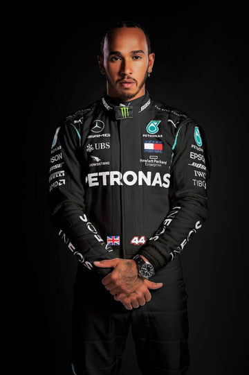 Ropa protectora con impresión por sublimación Hamilton Petronas Racing de F1