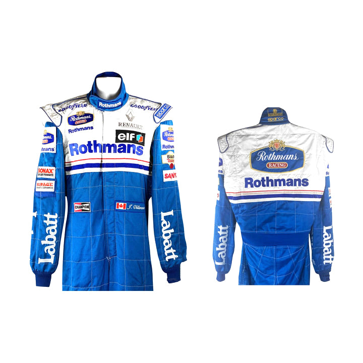 1996 Jacques Villeneuve Rothmans Williams Renault F1 Vintage Suit