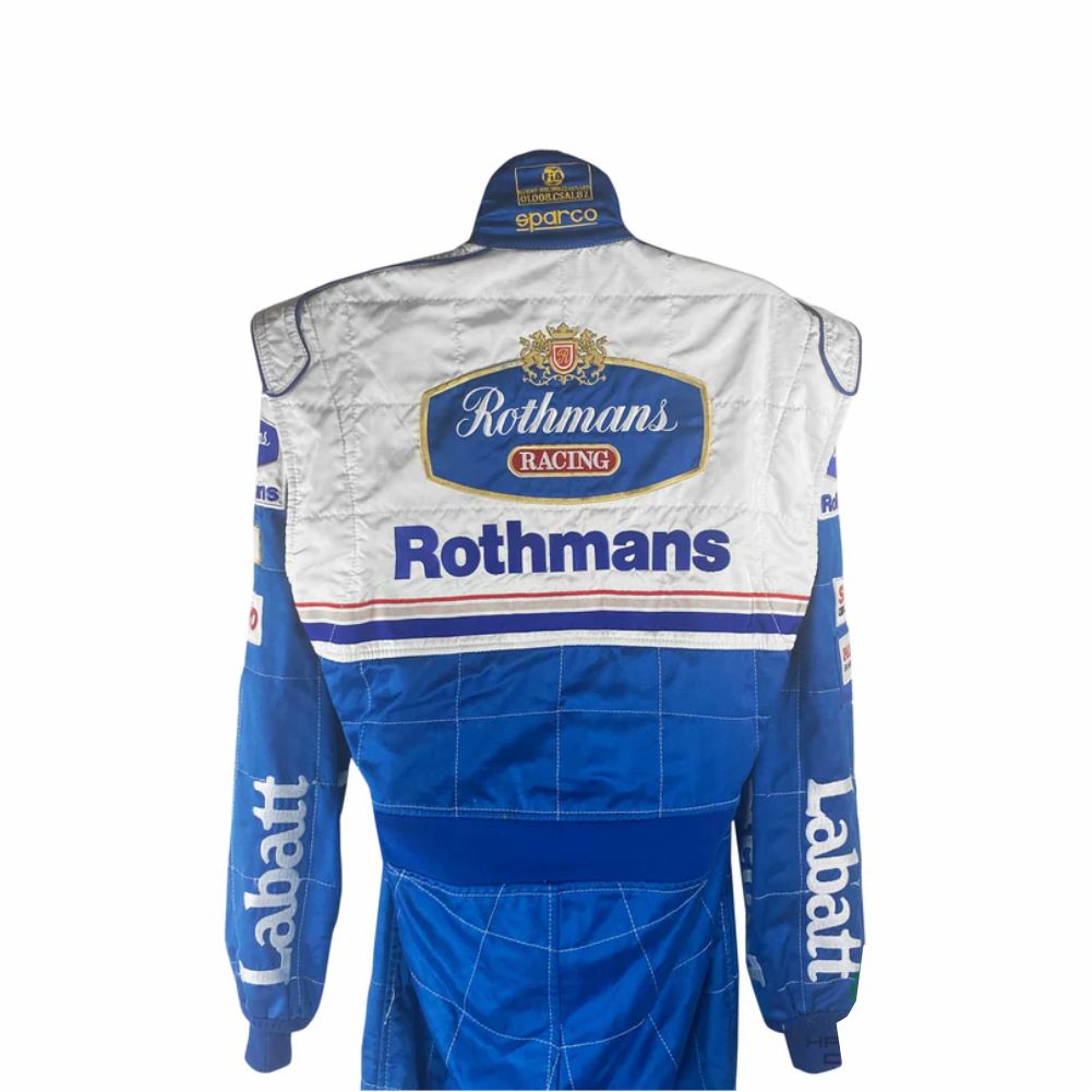 1996 Jacques Villeneuve Rothmans Williams Renault F1 Vintage Suit