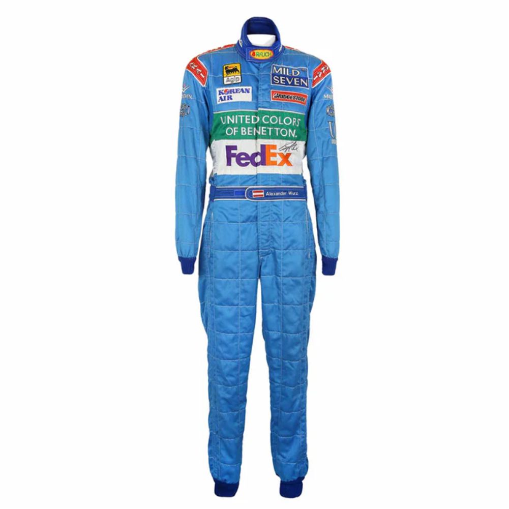 1998 Alex Wurz Mild Seven Benetton F1 Racing Vintage Suit