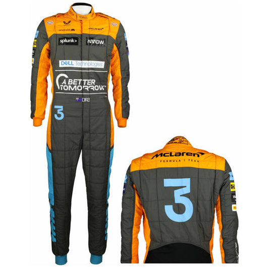 F1 Team New McLaren Sublimation Printing Protective Racing Gear Suit