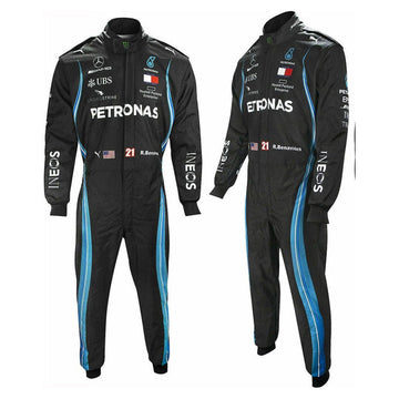F1 Hamilton Petronas Racing Sublimation Printing Protective Clothing Racing Gear Suit