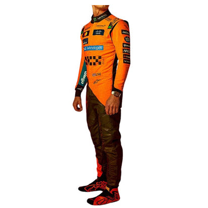 Lando Norris 2025 F1 Team New McLaren Sublimation Printing Protective Racing Gear Suit