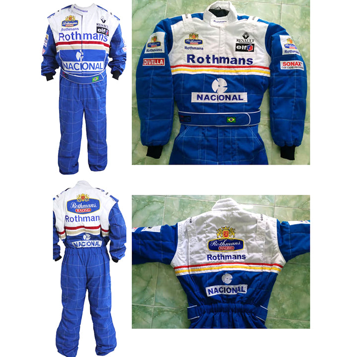 Rothmans Racing Embroidered Protective Clothing Racing Gear Suit