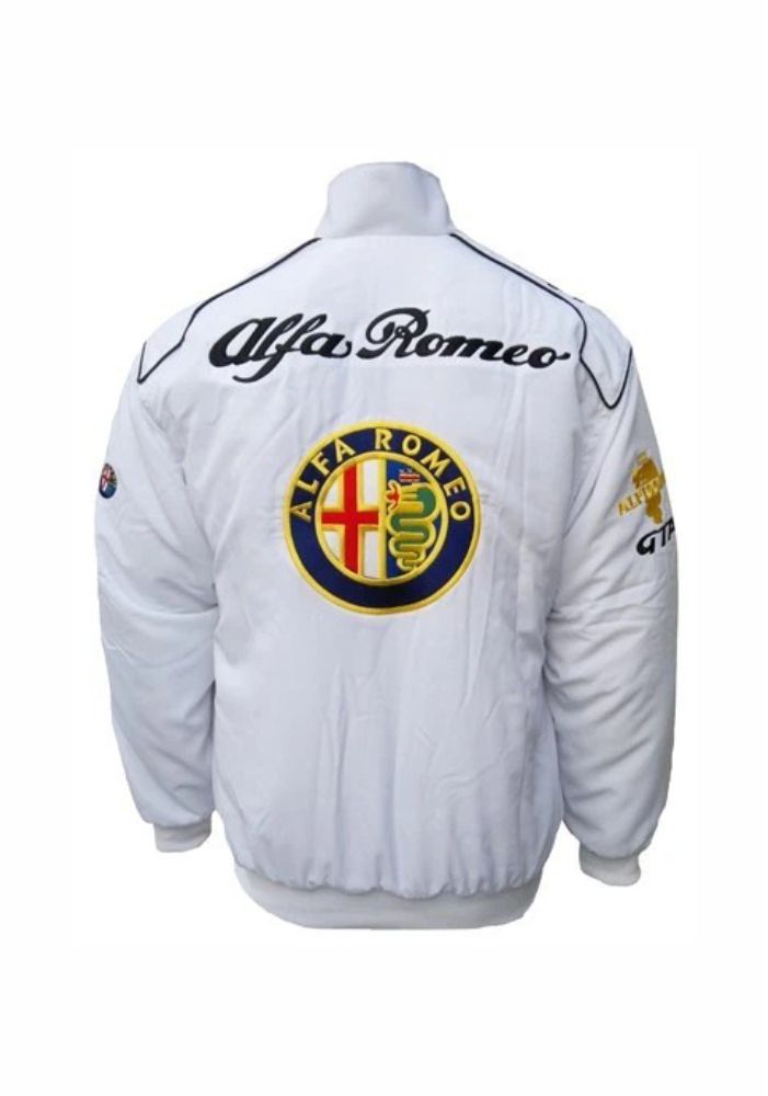 Vintage-Style Alfa Romeo F1 Team Racing Jacket 