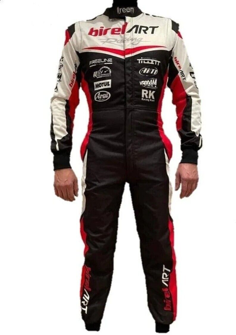 Birel Art Go Kart Race Suit – Premium Karting Racing Suit FIA Style, Lightweight & Breathable