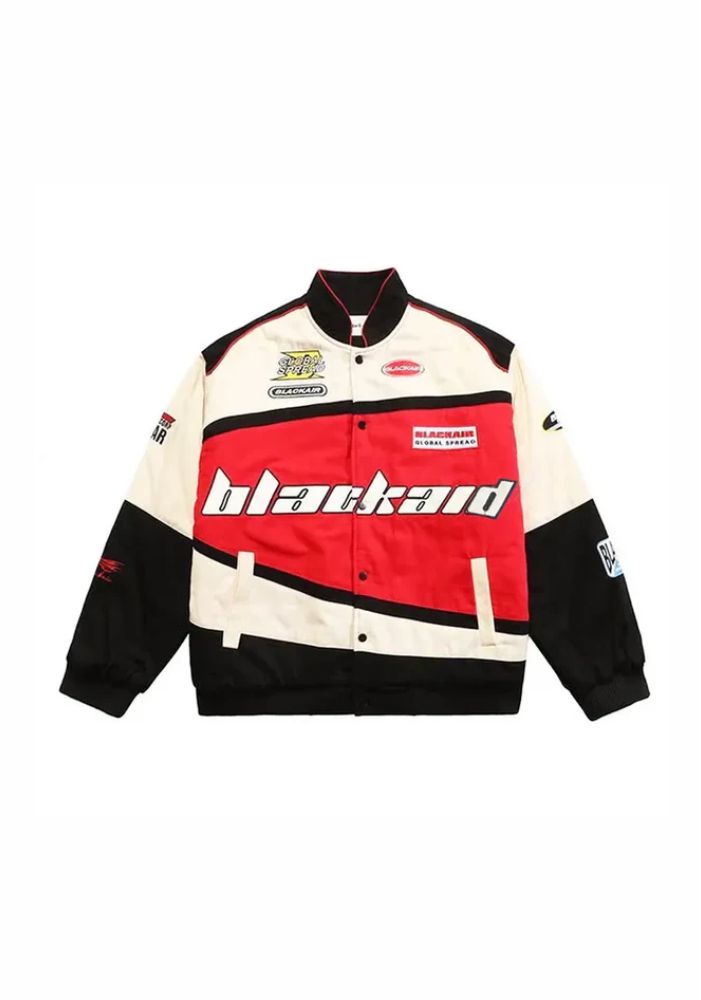 Motorsport-Inspired Blackaid Vintage Racing Bomber Jacket