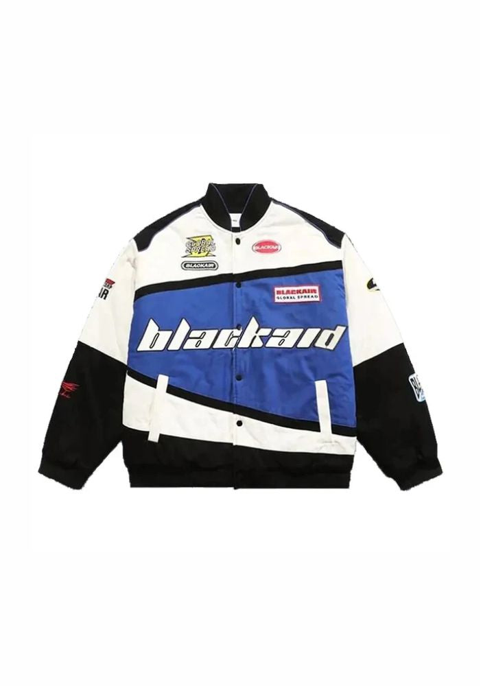 Motorsport-Inspired Blackaid Vintage Racing Bomber Jacket