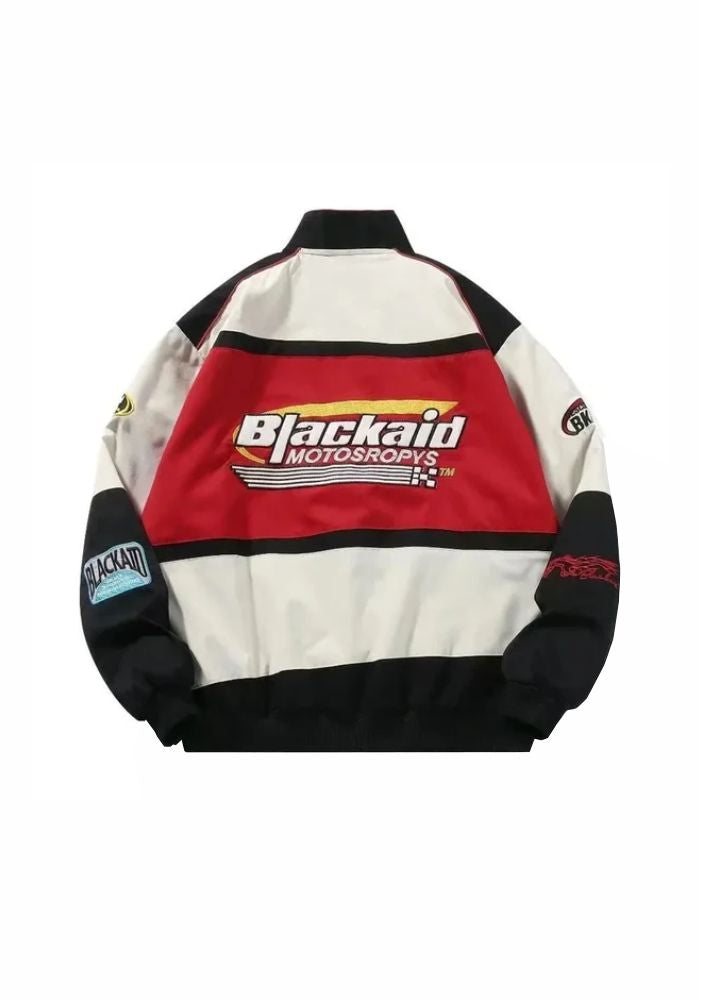 Motorsport-Inspired Blackaid Vintage Racing Bomber Jacket