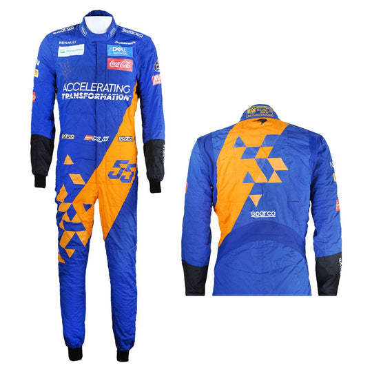 Carlos Saniz 2019 McLaren F1 Racing Suit 