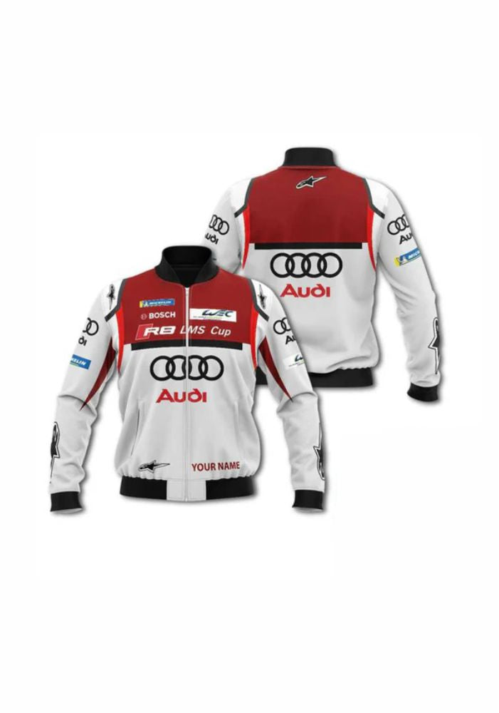 Custom Audi F1 Team Racing Bomber Jacket