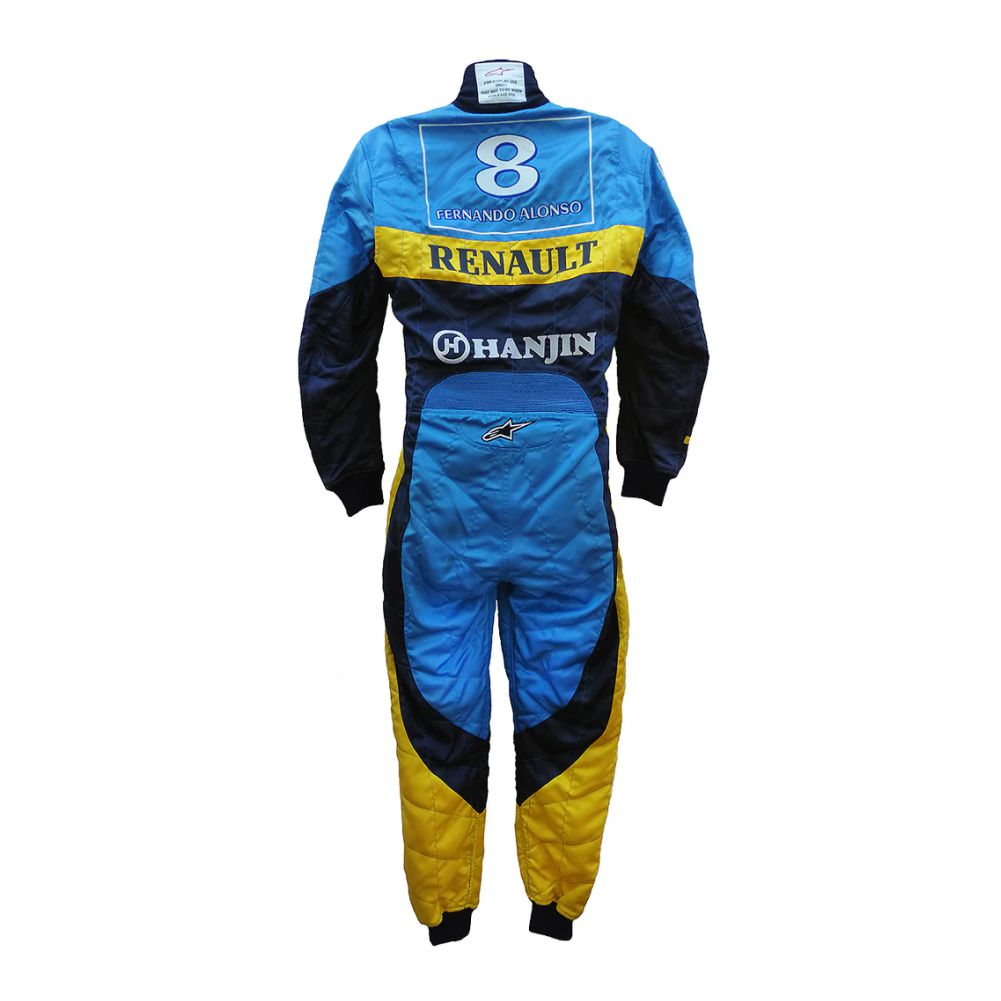 F1 Racing Suit Fernando Alonso Renault Telefonica Suit N-0260