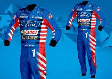 Ford Castrol Racing Sublimation Printing Protective Clothing Racing Gear Suit