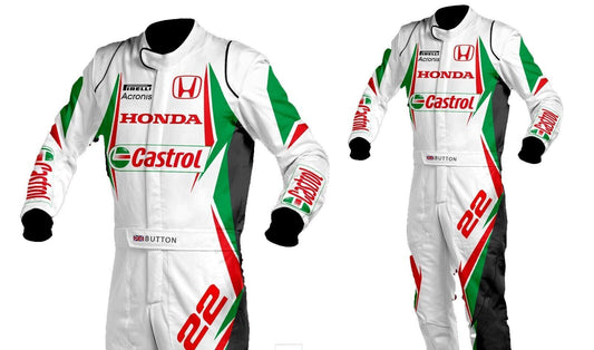 Honda Castrol Racing Sublimation Protective Clothing Racing Gear Suit