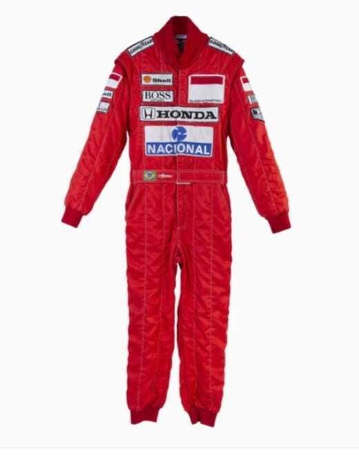 F1 Ayrton Senna - Embroidered Suit, Breathable Fabric, Durable Cordura - Level 2 Approved