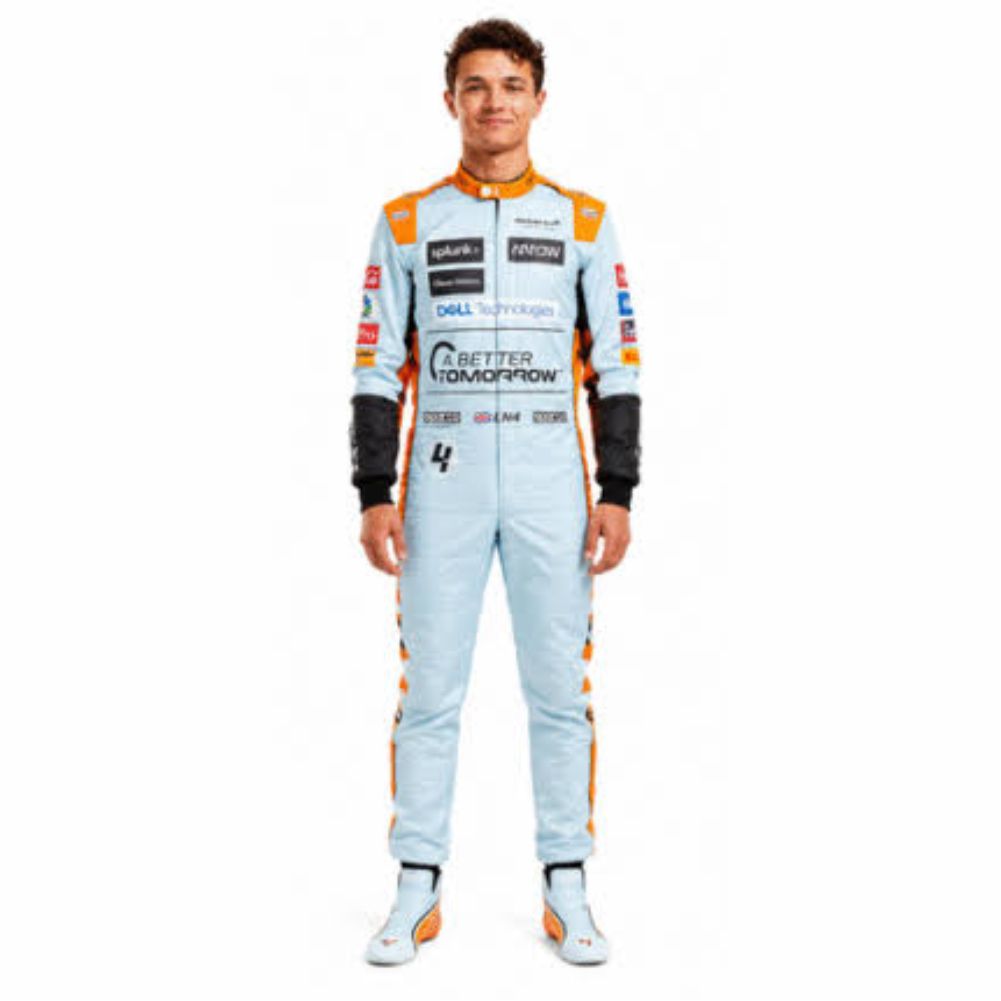 McLaren Gulf livery Style F1 Racing Suit