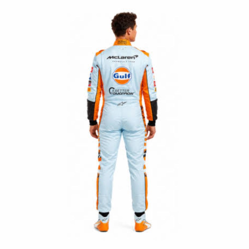 McLaren Gulf livery Style F1 Racing Suit