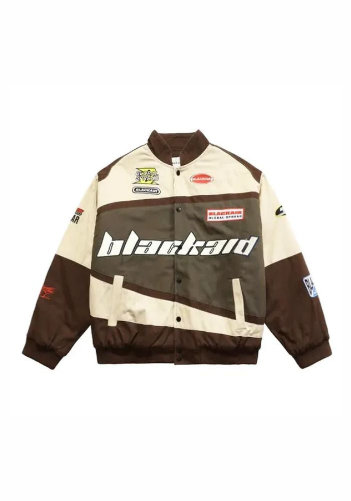 Motorsport-Inspired Blackaid Vintage Racing Bomber Jacket