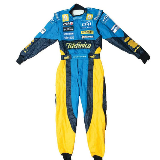 F1 Fernando Alonso Renault Embroidered Protective Racing Gear Suit