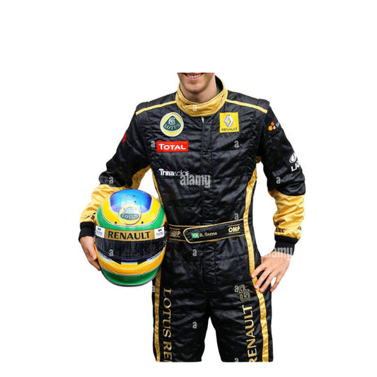 F1 Renault Racing Embroidered Protective Racing Gear Suit