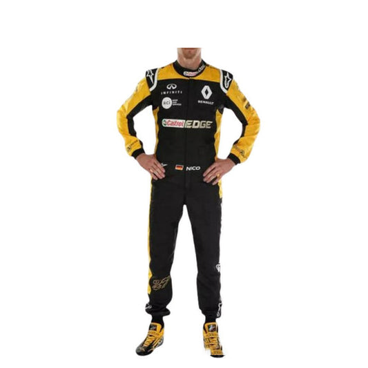 F1 Race Suit Nico Renault Sublimation Printing Protective Racing Gear Suit