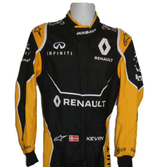 F1 Race Suit Renault - Embroidered Suit, Breathable Fabric, Durable Cordura - Level 2 Approved
