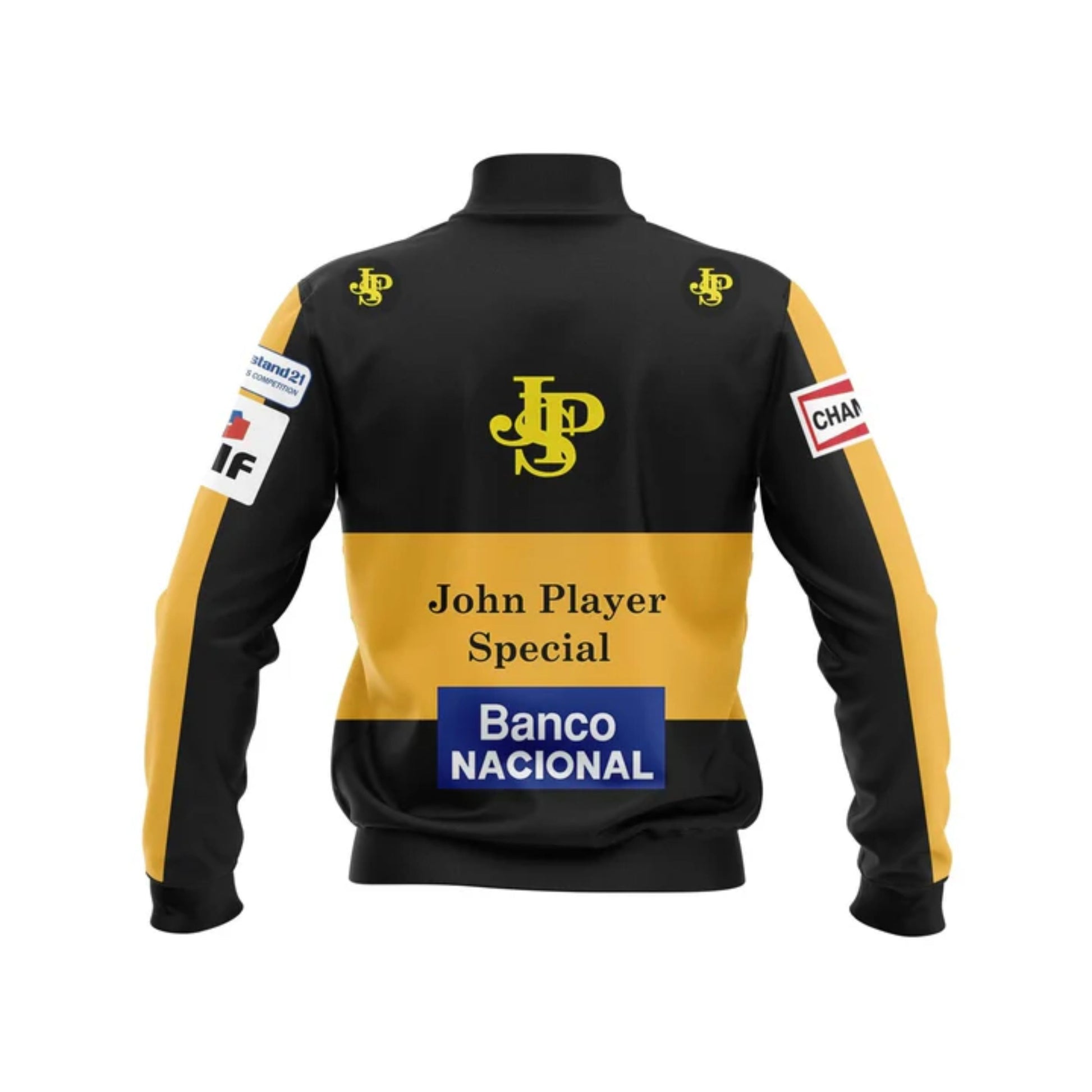 Vintage John Player Special Team Lotus F1 Racing-Style Bomber Jacket