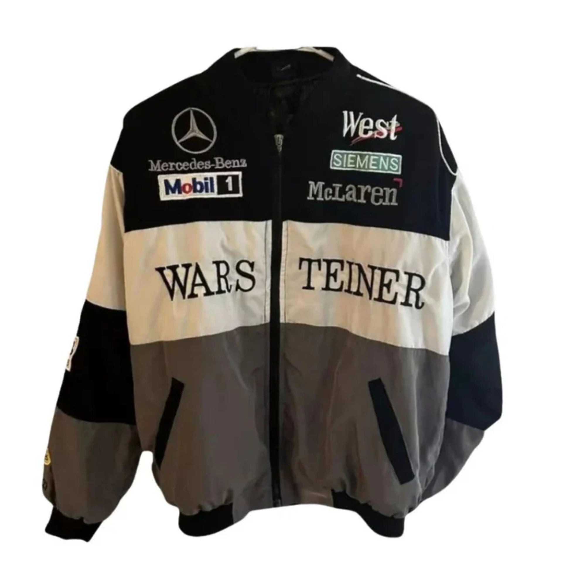 Vintage Mercedes-Benz McLaren Warsteiner F1 Racing Bomber Jacket