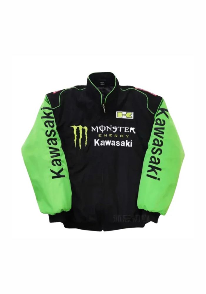 Vintage Monster Kawasaki F1 Racing Bomber Jacket