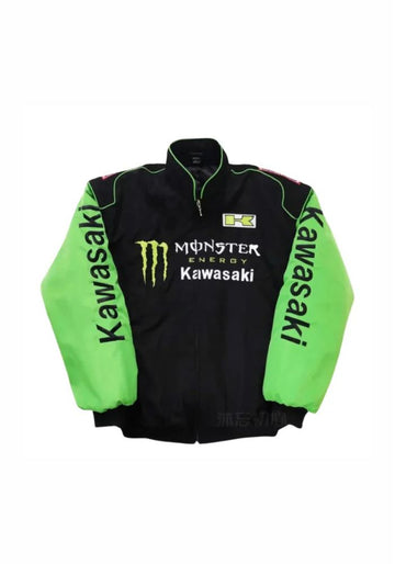 Vintage Monster Kawasaki F1 Racing Bomber Jacket