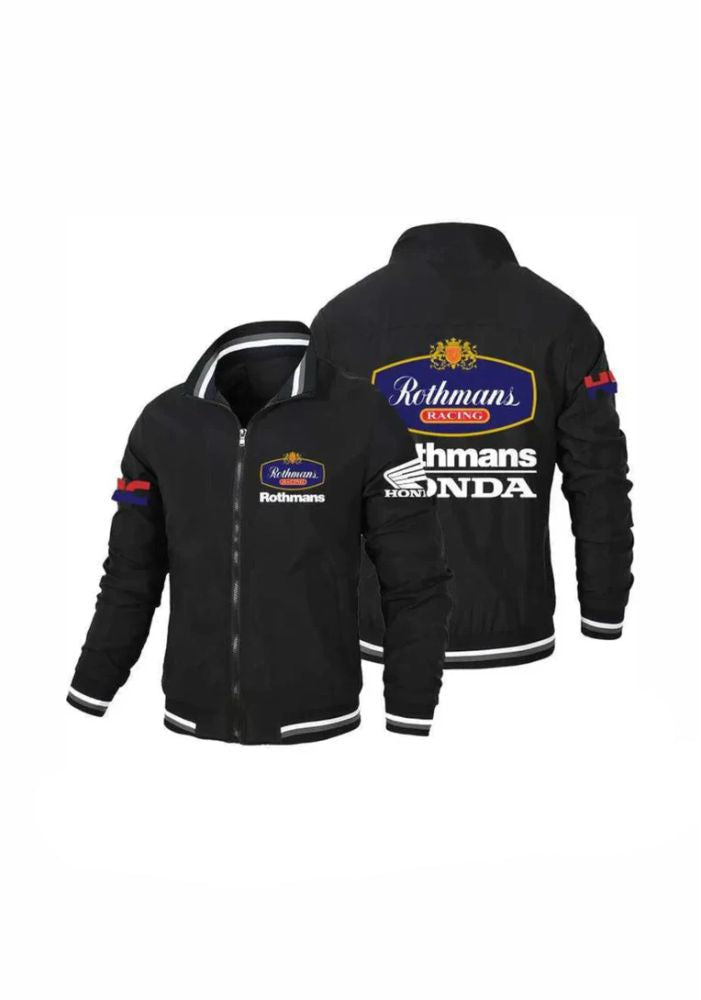Vintage Rothmans Honda F1 Team Black Racing Jacket