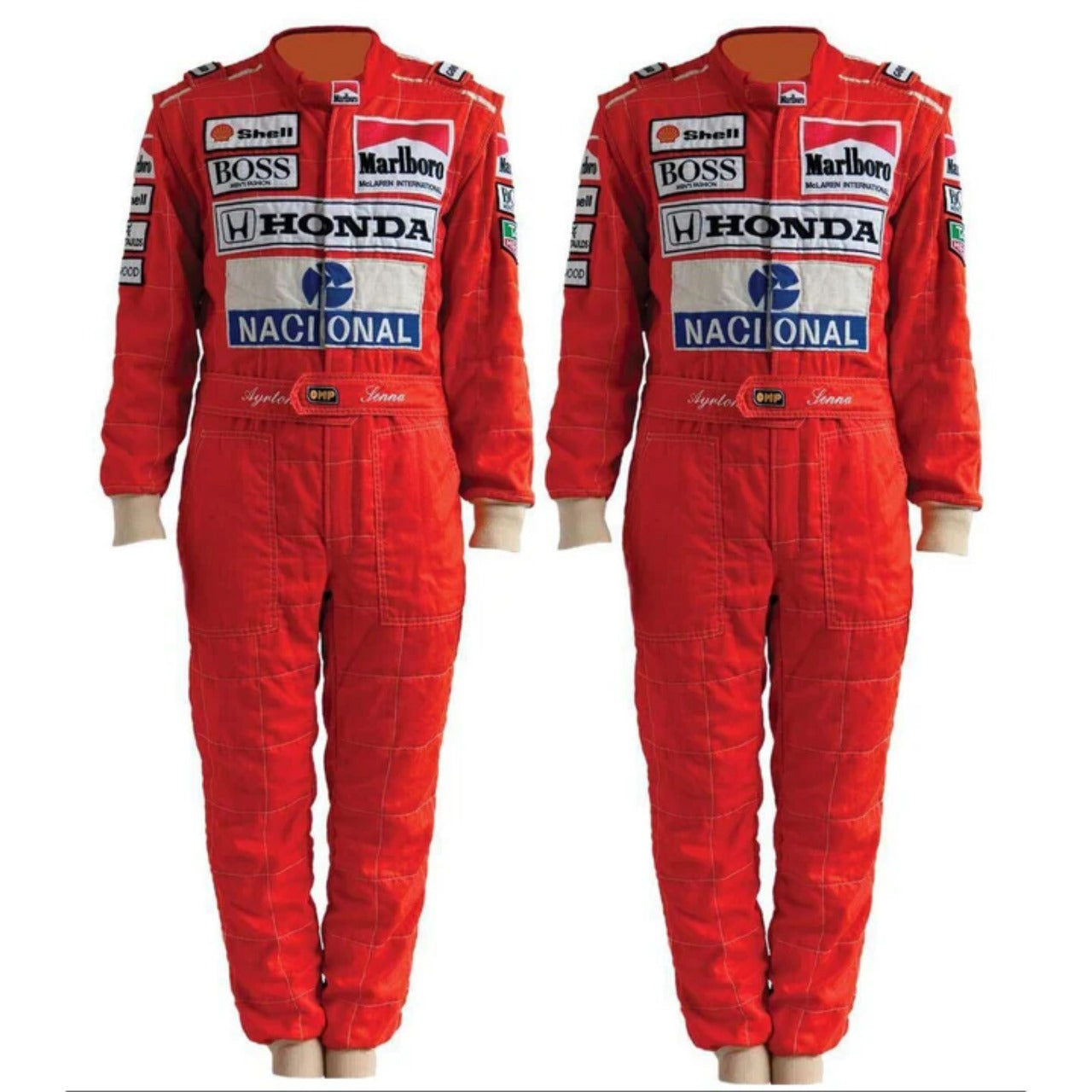 F1 Ayrton Senna - Embroidered Suit, Breathable Fabric, Durable Cordura - Level 2 Approved