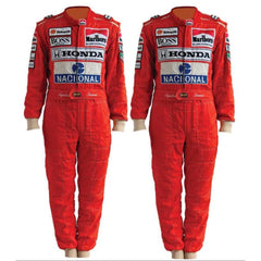 F1 Ayrton Senna - Embroidered Suit, Breathable Fabric, Durable Cordura - Level 2 Approved