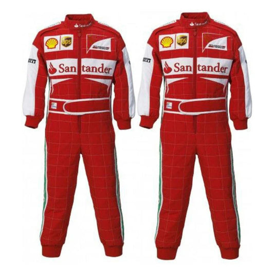 F1 Santander Embroidered Protective Clothing Racing Gear Suit