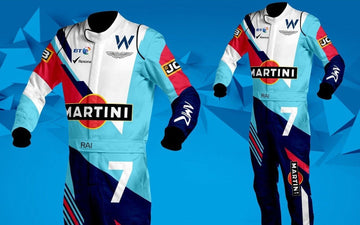 Williams Martini Racing Go Kart Suit