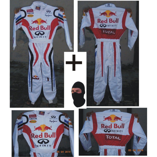 Vintage Kart Racing Embroidery Protective Racing Gear Suit