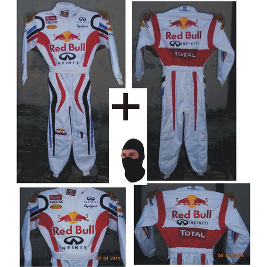 Vintage Kart Racing Embroidery Protective Racing Gear Suit